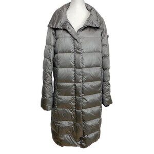 FRIEDA & FREDDIES SILVER LONG PUFFER WINTER COAT - M